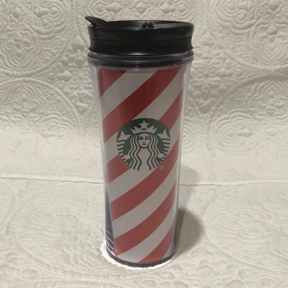 Starbucks candy cane 16 oz‎ to go travel cup/mug